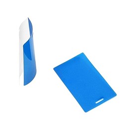 Oregon Lamination Hot Laminating Pouches Luggage Tag (Pack of 25) 10 mil 2-1/2 x 4-1/4 Blue/Clear with Slot