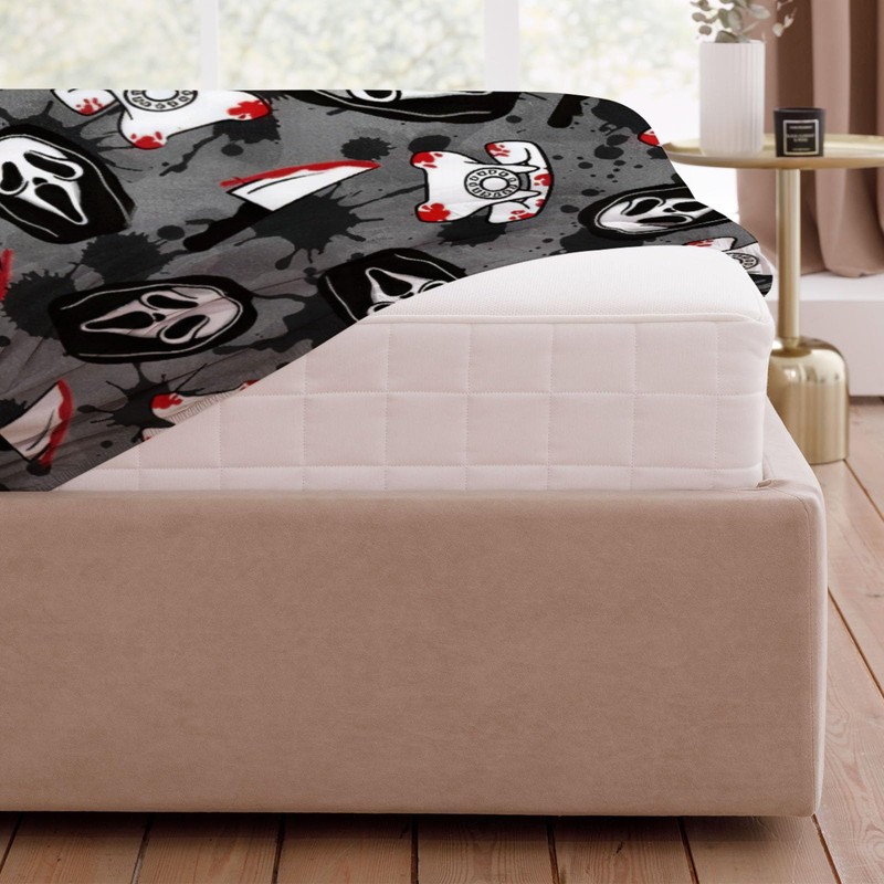 Allenjoy Full Size Fright Call Fitted Sheet Horror Film Bed