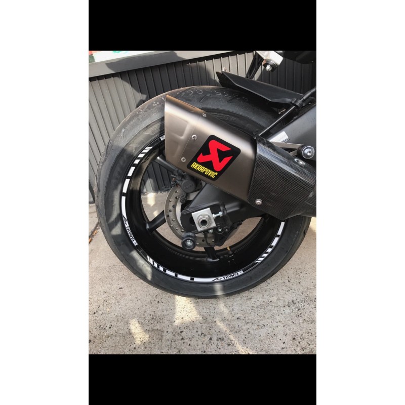 CGD Graphics REFLECTIVE GOLD METALLIC GP RIM STRIPES WHEEL DECALS