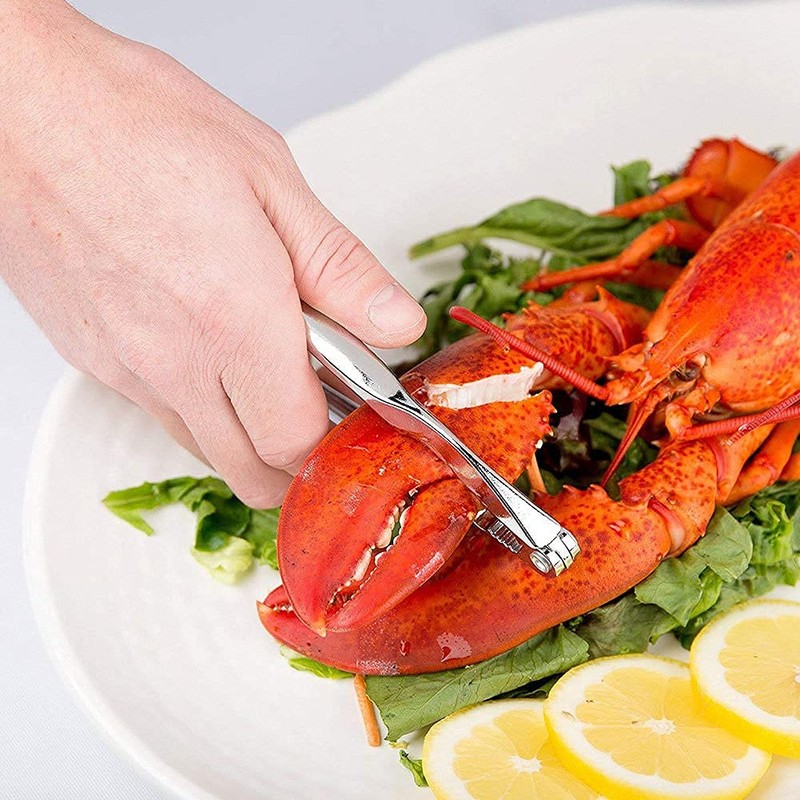 12 Pcs Crab Crackers and Tools, Lobster Nut Crackers for
