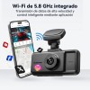 Cámara Redtiger A6 para Auto 4K Triple Cámara Wifi Pantalla