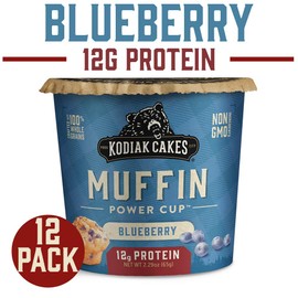 Kodiak Cakes Minute Muffins, Mountain Blueberry, 2.29 Ounce (Pack of 12) (Packaging May Vary)