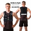 KUKON LED Running Vest - Adjustable Reflective Unisex Vest with