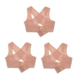 KOMBIUDA 3pcs Women Humpback Posture Chest Support Brace for Hunchback Relief Skin for Home Office Use Design