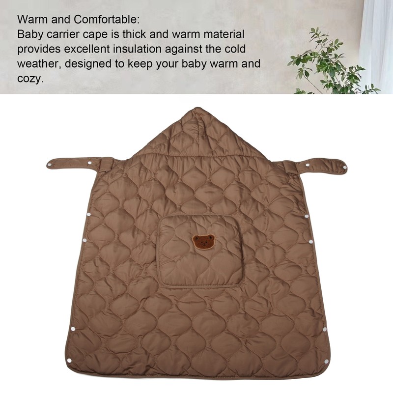 Baby Carrier Winter Cover Windproof Universal Hoodie All Season Carrier