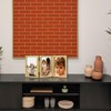 3 Picture Frame 5x7 Golden Triple Hinged MDF Wood with