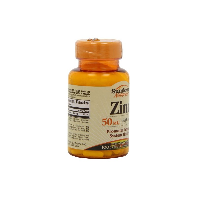 Sundown Sundown High Potency Zinc 50 mg, Tablets, 100 tablets