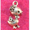 10Pcs. Tibetan Silver 3D Chicken Bird Charms Pendants Earring Drops