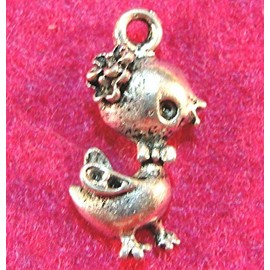 10Pcs. Tibetan Silver 3D Chicken Bird Charms Pendants Earring Drops BD062 from D&J