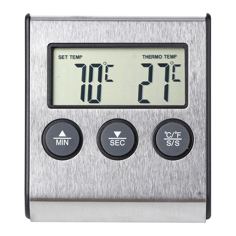 Kitchen Digital BBQ Thermometer Cooking Meat Grilling Thermometer With Timer