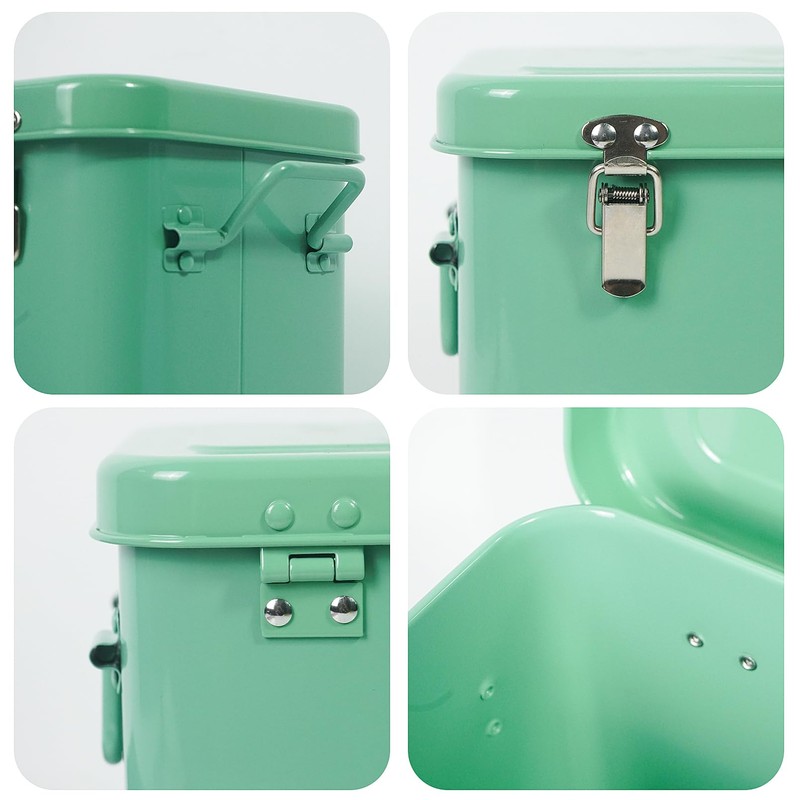 Luwint Seed Storage Organizer, Metal Saving Box Container with Removable