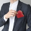 PORCO ROSSO / Thin Gusset Zip Coin Case [sokunou], red
