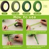 SOCNITC Floral Tape and Floral Wire, Green Floral Tape, Arrangement