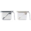 Marna Seasoning Pot, Gray, White, Set of 2