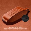 Tukellen for Key Fob Cover Genuine Leather with Keychain,Leather Key