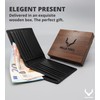 PELLE TORO Minimalist Slim Mens Wallet, Handmade Real Leather Card