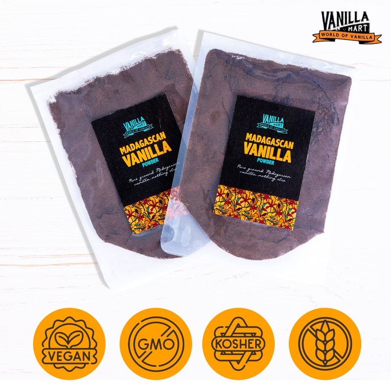 Vanilla Mart Madagascan Vanilla Powder Grade A Alcohol Free Alternative