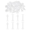 PATIKIL 40mm Chicago Screws, 20 Sets Plastic Chicago Screw Binding