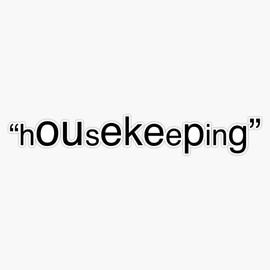 housekeeping-jj (outerbanks) Bumper Sticker Vinyl Decal 5 inches