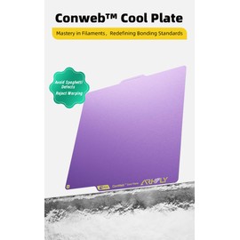 Tofelf Phaetus Build Plate Arkfly Cobweb Cool Plate Spring Steel Double-Sided Textured 184 * 199mm for Bambu Lab A1 mini for Creality K1C K2 Plus