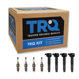 TRQ Ignition Kit Ignition Coil Spark Plugs Compatible with 2010-2012 Subaru Legacy Outback