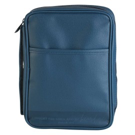 TD Genuine Leather Fabric A4 Size Bible Cover Book Protective Case Made with PU for Book Cover Bible Cover Sought the LordSize: Large Print