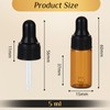 5ml Amber Glass Dropper Sample Bottles, Serum Travel Containers Cuticle