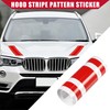 Hihaha Hood Stripe Pattern Sticker/Outer for Car/Durable / 1 Pcs