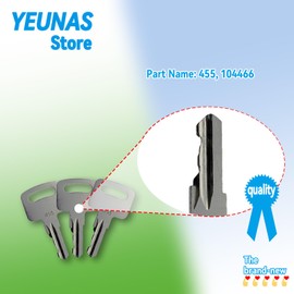 455 104466 lgnition Keys Forklift Key Replacement for Scissor and Boom Lifts Genie Skyjack Terex Snorkel Manlift Upright Heavy Equipment (3 Pack)