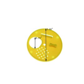 Yahpetes 15 Pcs Bee Nest Door Beekeeping Tools 2.68'' Bee Round Beehives Vents Plastic Vents Bee Hive Nuc Box Entrance Gate Beekeeping Tool (Bee Nest Door)