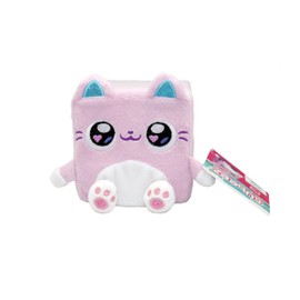 Cubeez Plush Kitty 10cm – Stackable Squishy Memory Foam Soft Toy, Fun Collectible with Quirky Characters, Collect All 12 for Stacks of Fun, 10x10x10cm, Suitable from Birth