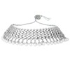 Aheli Ethnic Faux Kundan and Silver White Beads Choker Necklace