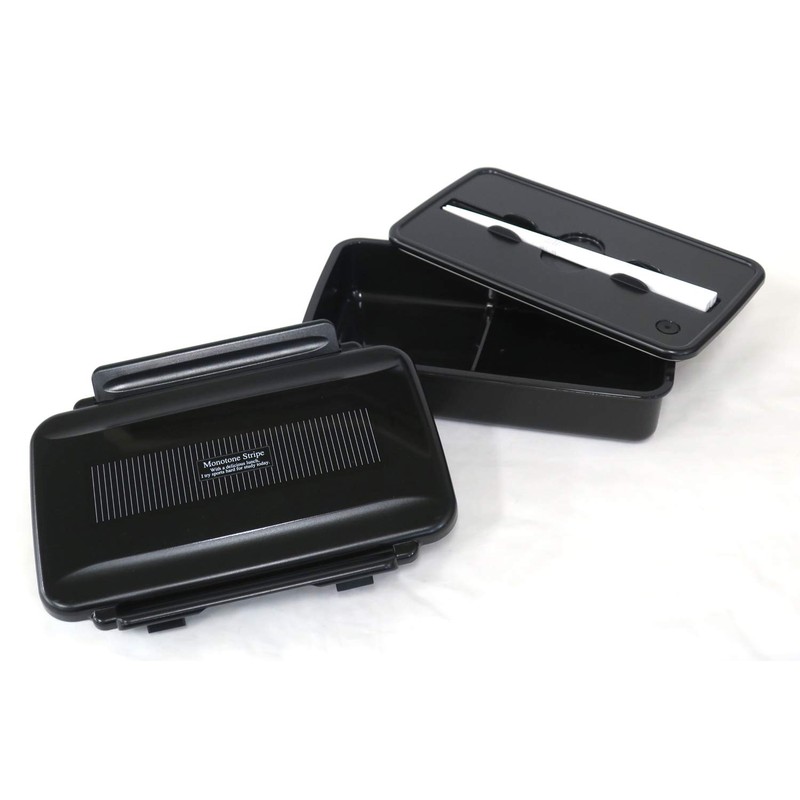 OSK オーエスケー Monotone Stripe お弁当箱 (仕切付) BL-17H