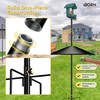 iBorn Smart Bird Feeder Pole with Squirrel Baffle, 87" Camera
