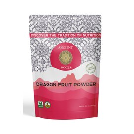 Ancient Roots Dragon Fruit Powder - Natural Food Coloring, Flavoring Powder, Baking Powder, Pitaya Powder for Smoothie, Filled with Antioxidants, 25 Servings (3.5 ounces)