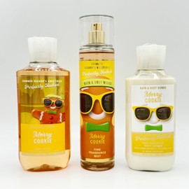 Merry Cookie Bath & Body 3-Piece Summer Bundle | Body Wash, Fine Fragrance Mist and Daily Nourishing Body Lotion