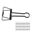 30Pcs Wire Binder Clips 2 Inch Hollow Out Strong Clamping