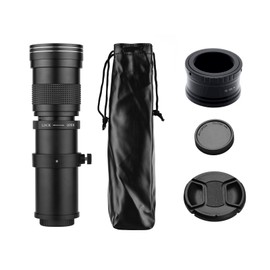 Camera MF Super Telephoto Zoom Lens F/8.3-16 420-800mm T2 Mount with M-mount Adapter Ring 1/4 Thread Replacement for Canon M M2 M3 M5 M6 Mark II M10 M50 M100 M200 Cameras