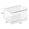 iDesign Plastic Stackable Hinged-Lid Pantry or Kitchen Storage Box -