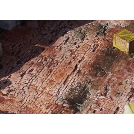 Downtown Deco Cast Lot of 5 hydrocal brick cobblestone O On30 Scale