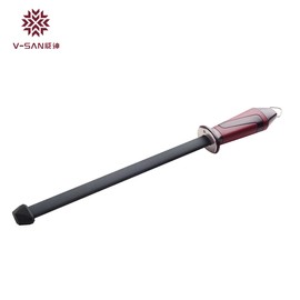 TV1703 Taidea V-SAN Deluxe Black Crystal Ceramic Sharpening Steel Rodcolor: TV1703