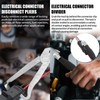 BOXOB 2pcs Electrical Disconnect Pliers Tools, Automotive Electrical Connector Pliers
