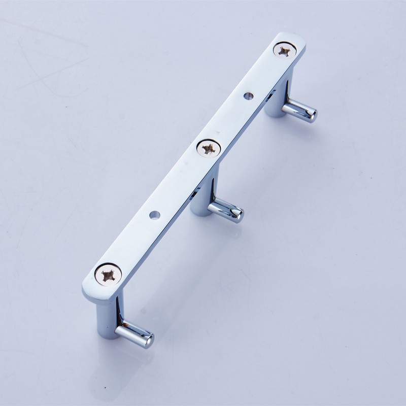 Aothpher Brass Bathroom Towel Hook Rail/Rack with 3 Hangers Wall