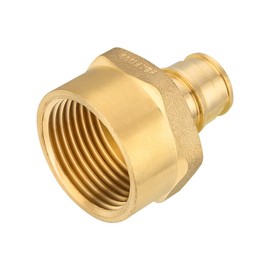 (Pack of 10) EFIELD Pex A Full Flow Expansion Brass Fittings 1 inch x 1 inch Female NPT Adapter, ASTM F1960 For Pex A Tubing Pipe Only