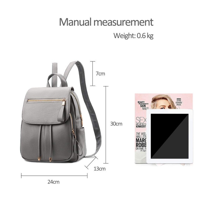 NICOLE&DORIS Fashion Women Backpack Mini Backpack Faux Leather Ladies Rucksack