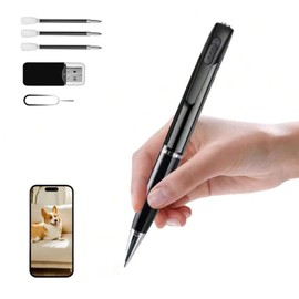 InCliick Portable Pen Mini Camera Pet Monitors 1080P Pictures Taking with 32GB MicroSD Card(No Audio)