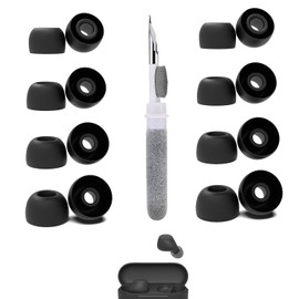 [8 Pairs] Replacement Ear Tips for Sony WF-C510, with 3 in 1 Cleaner Kit, Silicone Ear Tips (XS/S/M/L)