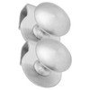 TEHAUX 2pcs Glass Door Pulls Elegant Clamp Handles for Showcase
