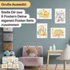 CreativeRobin Cute Africa Baby Animals Poster Set I Nursery Decoration