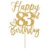 Decoración para tartas de feliz cumpleaños 83, decoraciones de cumpleaños